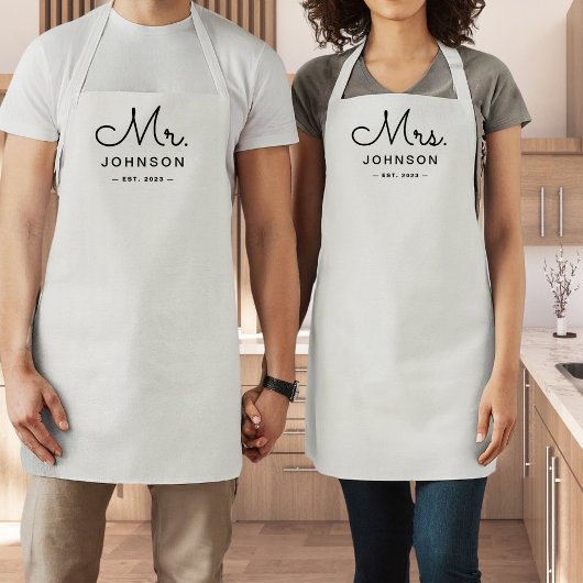 新婚ブライドパーソナライズされたホワイト エプロン