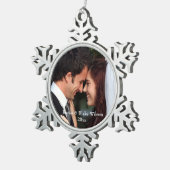 新婚ペーターオーナメント スノーフレークピューターオーナメント (右)