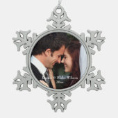 新婚ペーターオーナメント スノーフレークピューターオーナメント (正面)