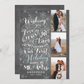 新婚ホリデーハンドドロッド |チョーク | 3 – 写真 シーズンカード (正面/裏面)