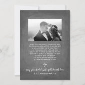 新婚ホリデーハンドドロッド |チョーク | 3 – 写真 シーズンカード (裏面)