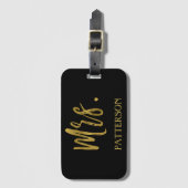 新婚ミセス姓ラゲッジバッグラベル ラゲッジタグ (正面縦)