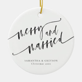 新婚メリー結婚したの セラミックオーナメント