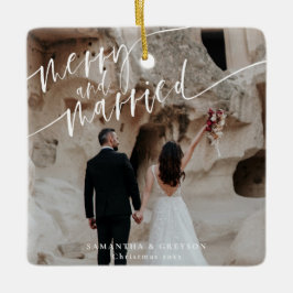 新婚メリー結婚したの セラミックオーナメント