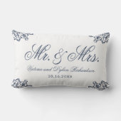 新婚モダン者の名エレガント前 ランバークッション (裏面)