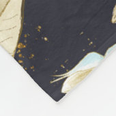 新婚モノグラムの者結婚のデコ・ギフト フリースブランケット (角)