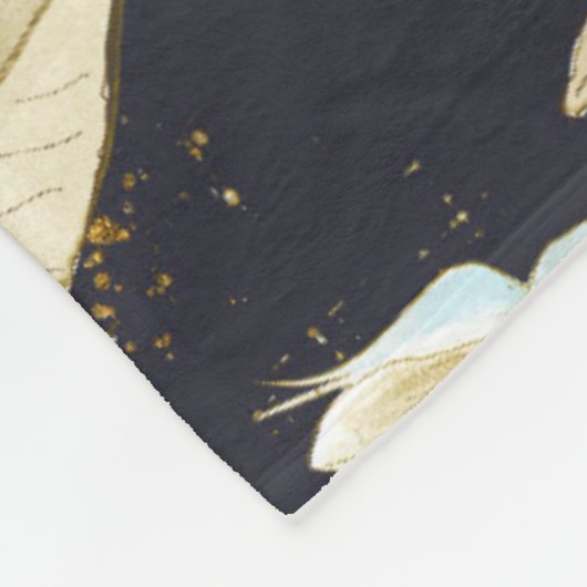 新婚モノグラムの者結婚のデコ・ギフト フリースブランケット (角)