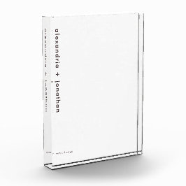 新婚モノグラムミニマルモダンリスト フォトブロック