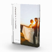 新婚モノグラムミニマルモダンリスト フォトブロック (右)