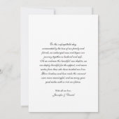 新婚ロマンチックウェディングフォト発表 招待状 (裏面)