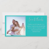 新婚ロングカードの写真ありがとう サンキューカード (正面)