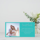 新婚ロングカードの写真ありがとう サンキューカード (スタンド正面)