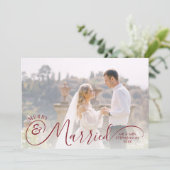 新婚写真 メリー＆マリード あなたのグリーティング シーズンカード (スタンド正面)
