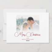 新婚写真 メリー＆マリード あなたのグリーティング シーズンカード (裏面)