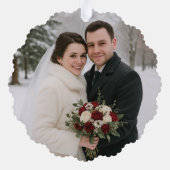 新婚初のクリスマス記念品 オーナメントカード (裏面)