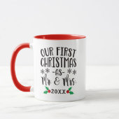 新婚初のクリスマス マグカップ (左)