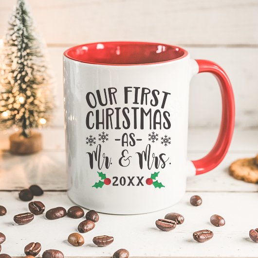 新婚初のクリスマス マグカップ
