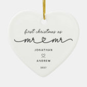 新婚初のクリスマス Mr & Mr オーナメント (正面)