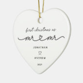 新婚初のクリスマス Mr & Mr オーナメント (左)