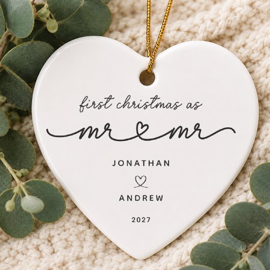 新婚初のクリスマス Mr & Mr オーナメント