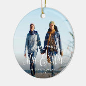 新婚初めてのクリスマスのミセスエレガントとミセス セラミックオーナメント (左)