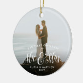 新婚初めてのクリスマスのミセスエレガントと セラミックオーナメント (左)