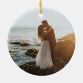 新婚初めてのクリスマスのミセスエレガントと セラミックオーナメント (裏面)