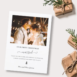 新婚初めてのクリスマス結婚したのMr.And Mrs.Photo シーズンカード