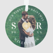 新婚初めてのクリスマス複数枚 オーナメント (裏面)