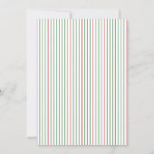 新婚初めてのクリスマス4枚の写真コラージュカード 招待状 (裏面)