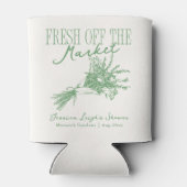 新婚前のお祝いグリーン ブライズシャワー 缶クーラー (裏面)