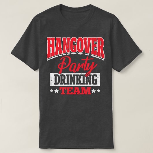 新婚前夜パーティー 飲酒チーム Tシャツ (デザイン正面)