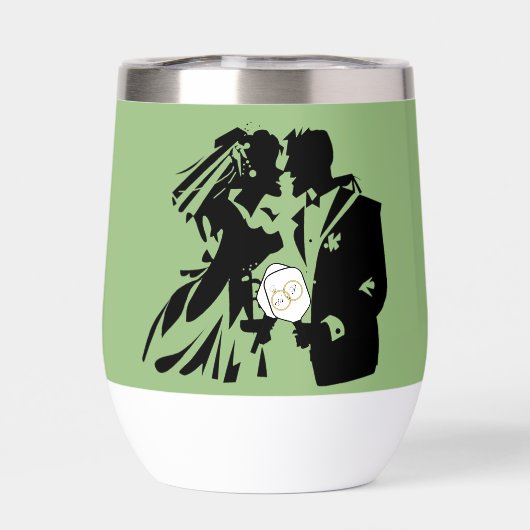 新婚前最後のスイング リング・ウェディング・ピックルボール・セージ (背面)