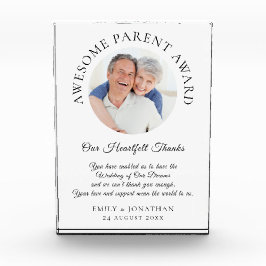 新婚夫婦からの素敵な親への感謝のメッセージ ウェディング フォトブロック