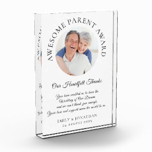 新婚夫婦からの素敵な親への感謝のメッセージ ウェディング フォトブロック