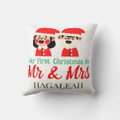 新婚夫婦としての初めてのクリスマス クッション (裏面)