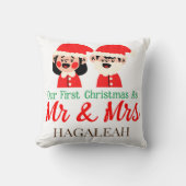 新婚夫婦としての初めてのクリスマス クッション (正面)