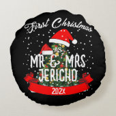 新婚夫婦としての初めてのクリスマス ラウンドクッション (裏面)