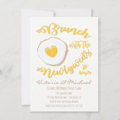 新婚夫婦とのブランチ 後日ウェディング 招待状 (正面)