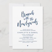 新婚夫婦とのブランチ、新婚旅行 招待状 (正面)