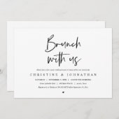 新婚夫婦とのブランチ（結婚式後）, 結婚式後の招待状 招待状 (正面/裏面)