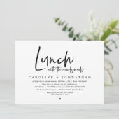 新婚夫婦とのランチが楽しく 招待状 (スタンド正面)