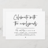 新婚夫婦とのランチ（ブライダル・ブーケ）, 結婚後 招待状 (正面/裏面)