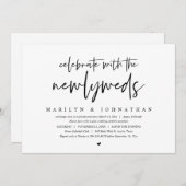 新婚夫婦と一緒にお祝いを, ウェディングエロープメントイン 招待状 (正面/裏面)