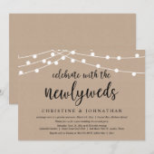 新婚夫婦と一緒にお祝いを, ウェディングエロープメントイン 招待状 (正面/裏面)