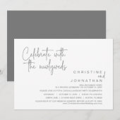 新婚夫婦と一緒にお祝いを, ウェディングエロープメント イン 招待状 (正面/裏面)