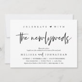 新婚夫婦と一緒にブランチを祝おう ウェディングブランチ 招待状 (正面)