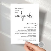 新婚夫婦と祝おう、結婚式の食事 招待状