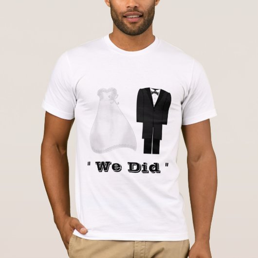 新婚夫婦に最適な贈り物 Tシャツ (正面)
