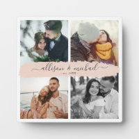 新婚夫婦のためのオーダーメイド名前インスタグラムフォトグリッド